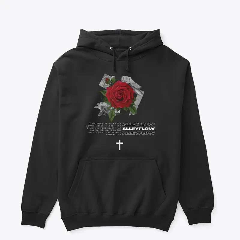 keep your faith rose hoodie - alleyflow